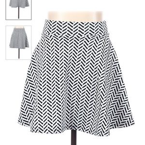 Black and white skirt